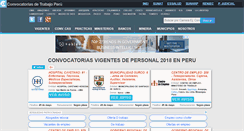 Desktop Screenshot of convocatoriasdetrabajo.com