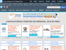 Tablet Screenshot of convocatoriasdetrabajo.com